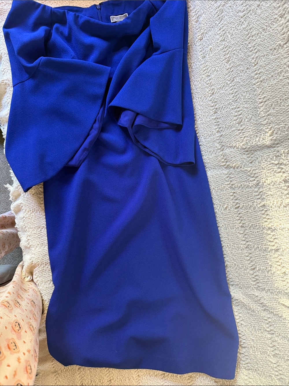 Chelsea28 Royal Blue Ruffle Dress